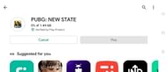 This is the size of PUBG New State on the Google Play Store (Image via Google Play Store)
